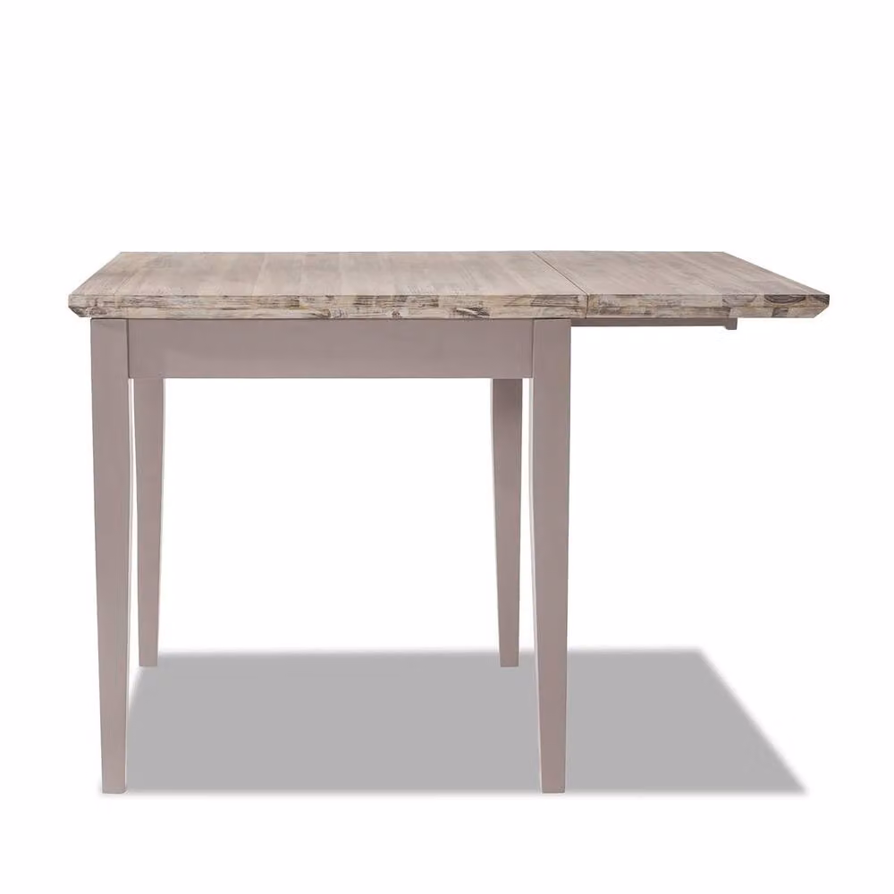 Statement Furniture Florence Square Extendable Acacia Wood Kitchen Dining Table in Beige – 2