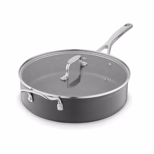 Sur La Table Hard Anodised 28cm Multi-pan with Tempered Glass Lid and Non-Stick Ceramic Coating, Grey