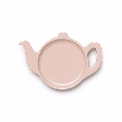 Zeal Teapot Shaped Melamine Tea Bag Tidy in Pink