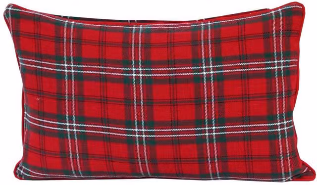 Homescapes Red Cotton Rectangular Cushion Cover, W: 50 cm x H: 50 cm