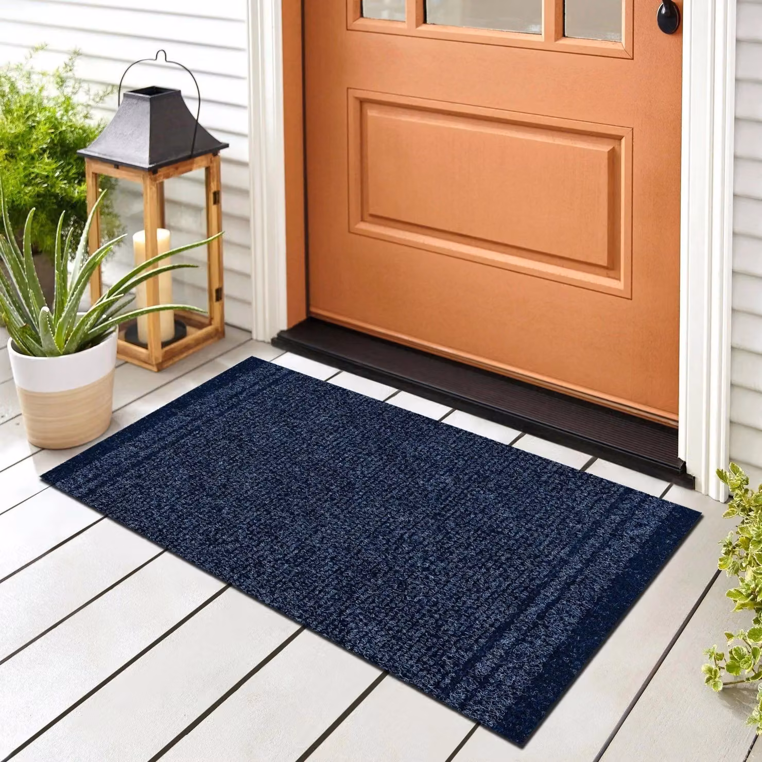 RugsX Malaga Blue Rectangular Doormat W: 66 cm, L: 500 cm – 2