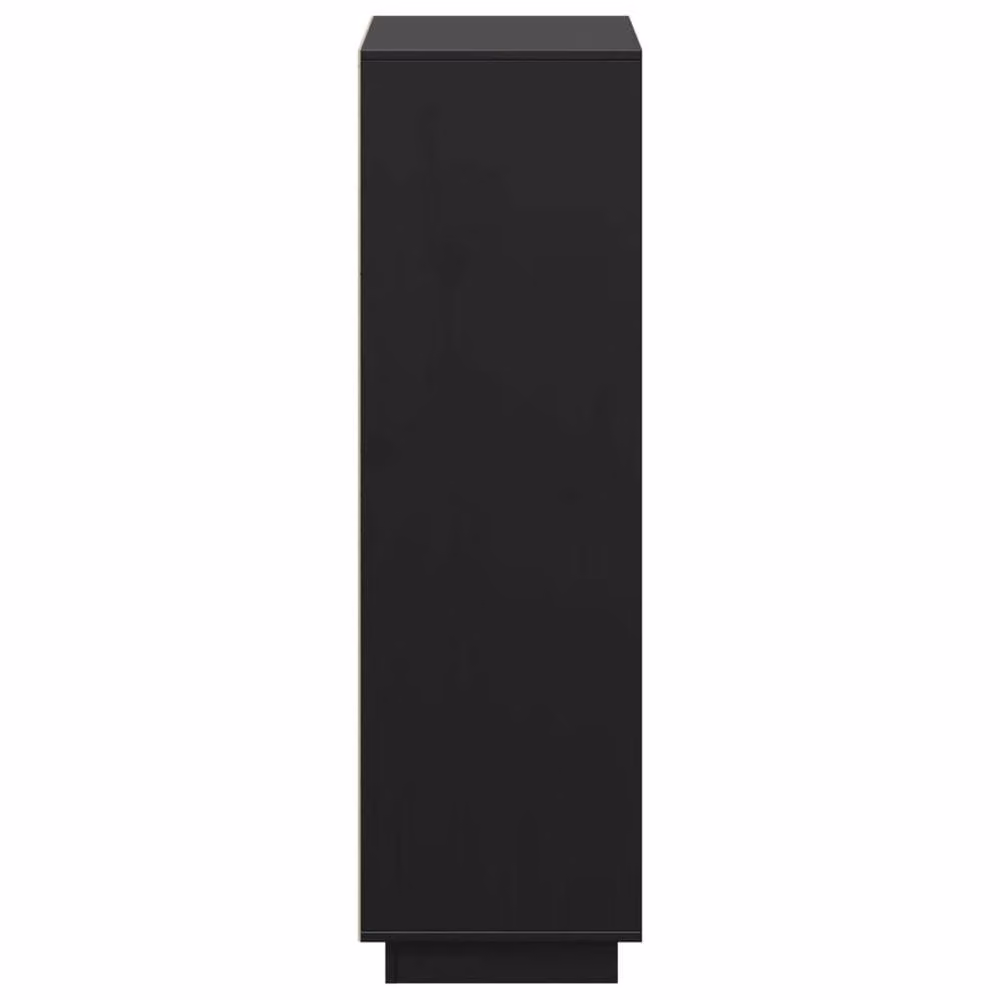 Berkfield Home Black Solid Wood Pine Highboard W/D/H: 74 x 35 x 117 cm – 4