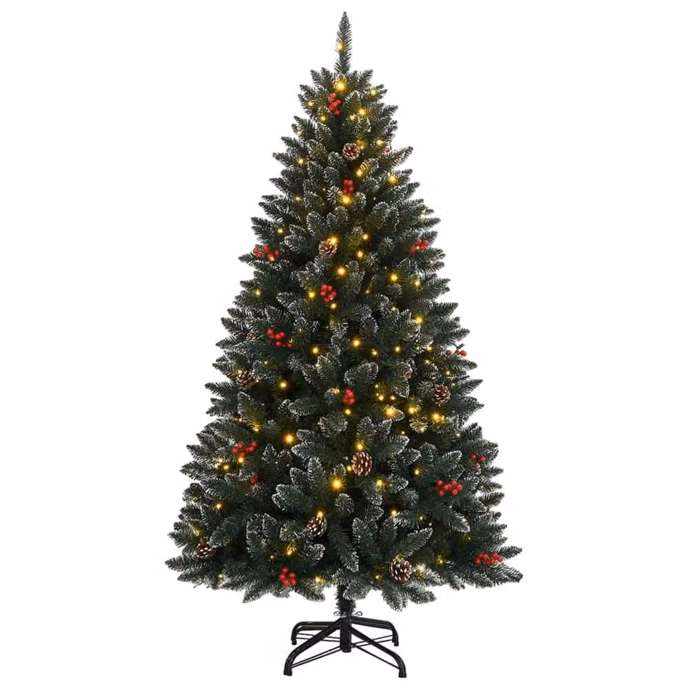 Berkfield Home Realistic Artificial Christmas Tree with 300 LEDs, Green, Height: 210 cm – 2