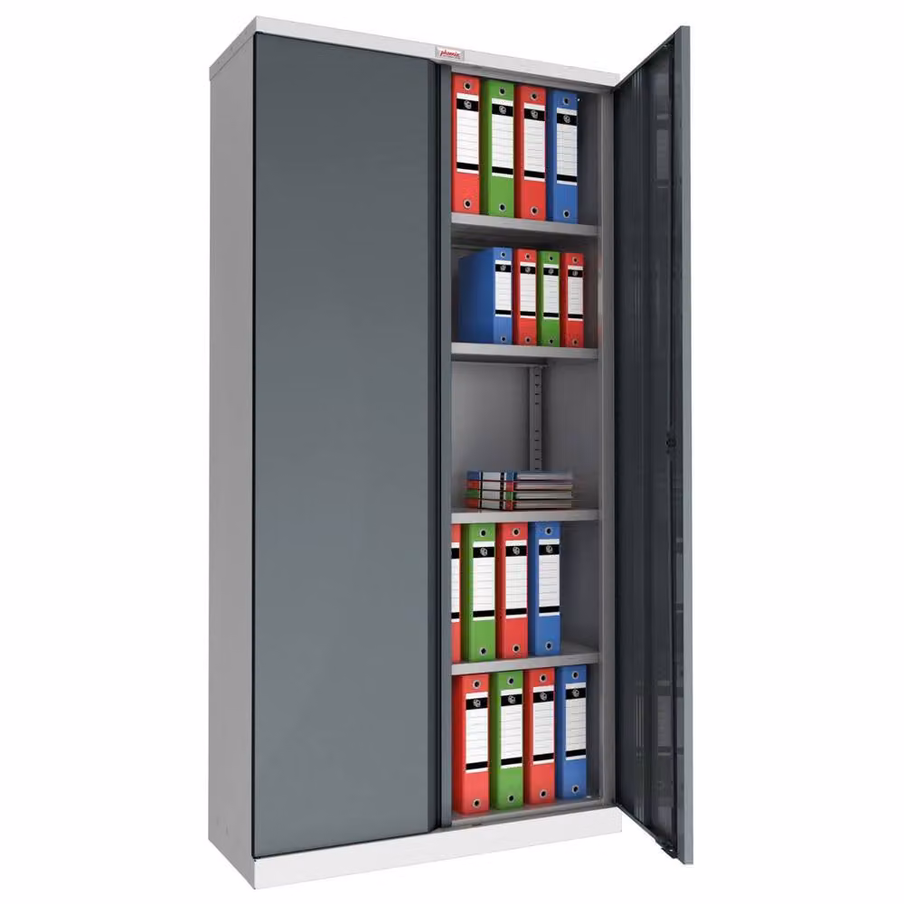Phoenix Safe Company Steel Storage Cupboard with Key Lock, Anthracite Grey, H 180 cm x W 90 cm – 2