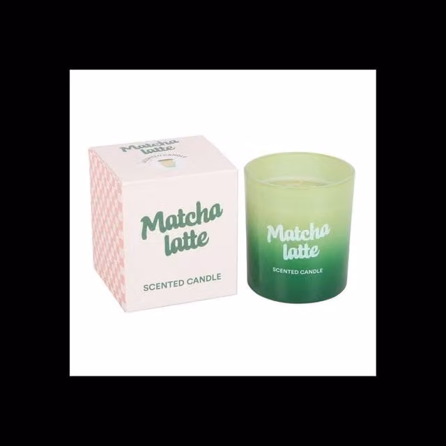KDMD Brunch Club Matcha Latte Candle in a Green Glass Jar – 1