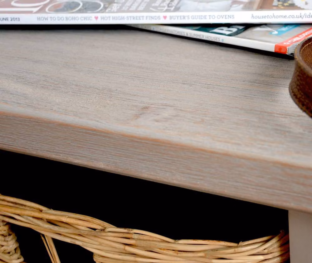 Statement Furniture Tetbury 3 Natural Wicker and Acacia Wood Hallway Bench in Brown – 2