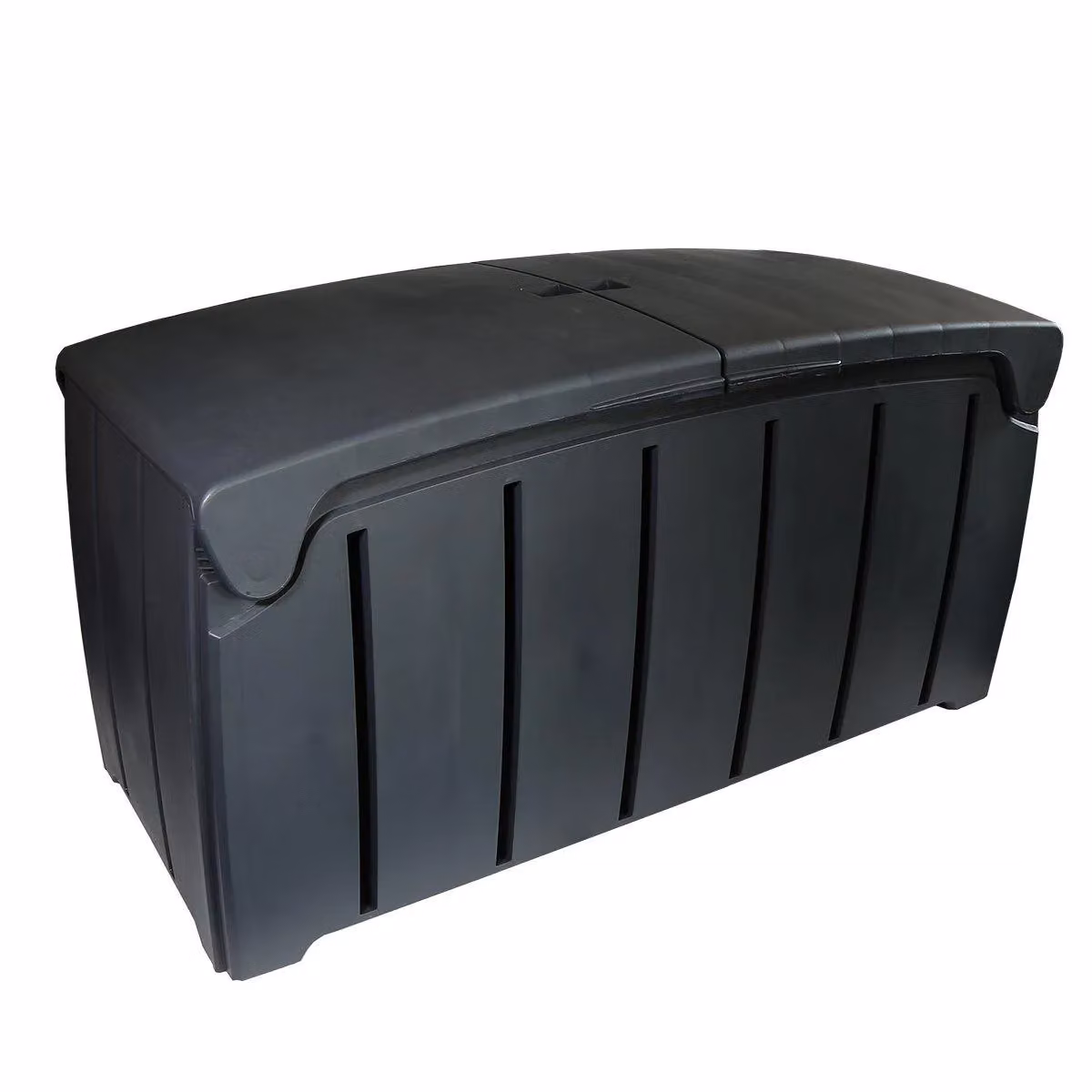 Charles Bentley 322L Plastic Outdoor Storage Box in Black and Grey, W/D/H: 115 x 60 x 55 cm – 7