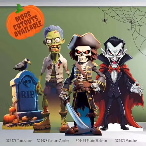 Star Cutouts SC4476 Cartoon Tombstone Cardboard Cutout for Halloween Parties – 5