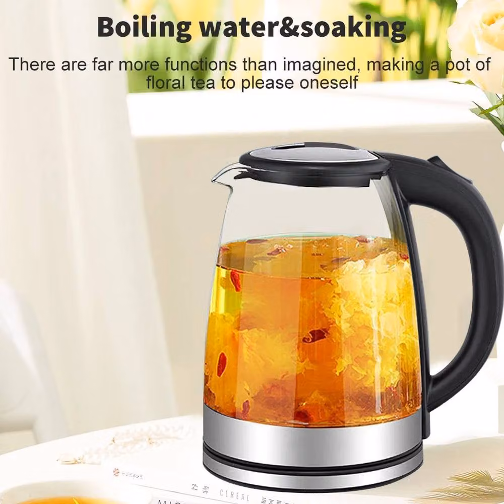 Pawnora 2L Glass Electric Kettle, 1800W Fast Boil in Black – 5