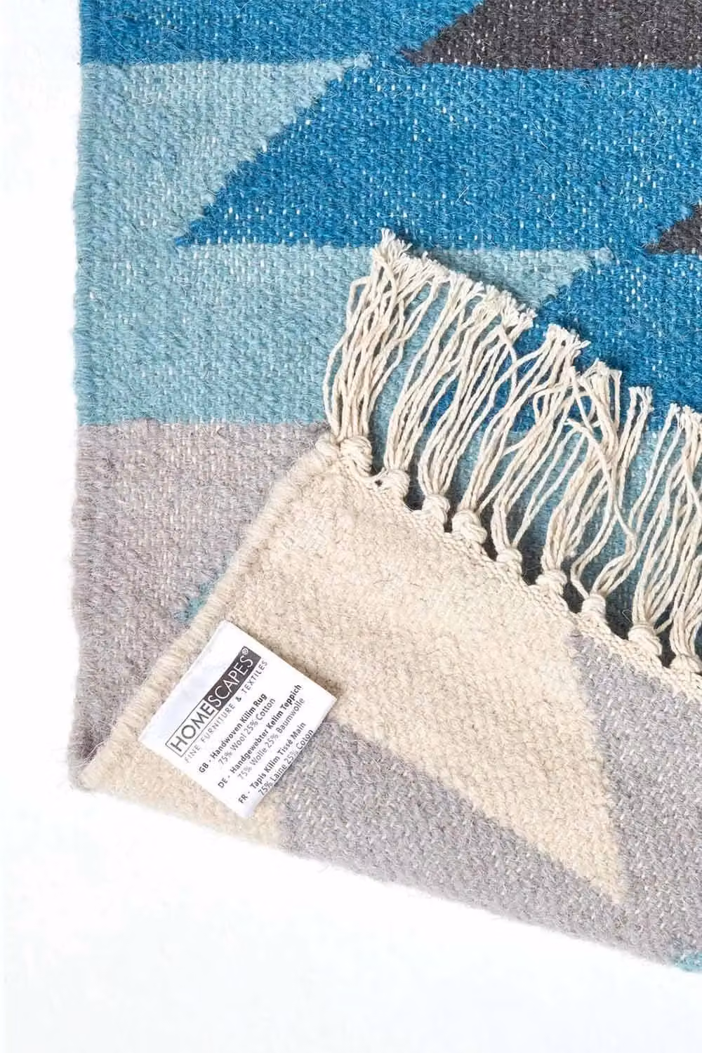 Homescapes Helsinki Handwoven Wool Kilim Hall Runner, Multicolour, W: 66 cm, L: 200 cm – 4