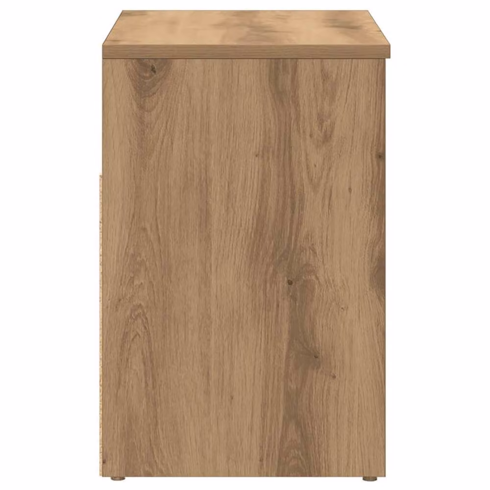Berkfield Home Artisan Oak Shoe Bench in Brown, W/D/H: 60 x 30 x 45 cm – 3