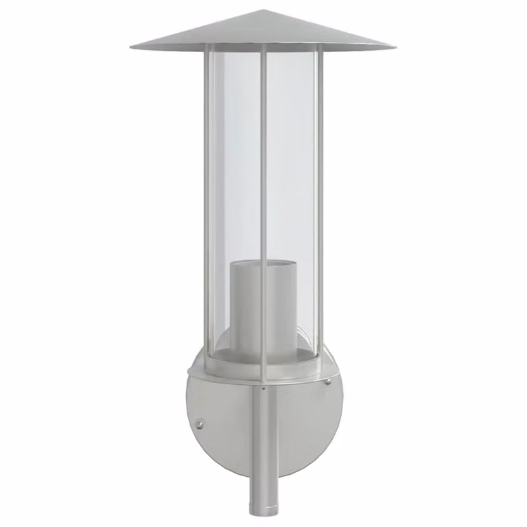 Berkfield Home Modern Silver Stainless Steel Outdoor Wall Light