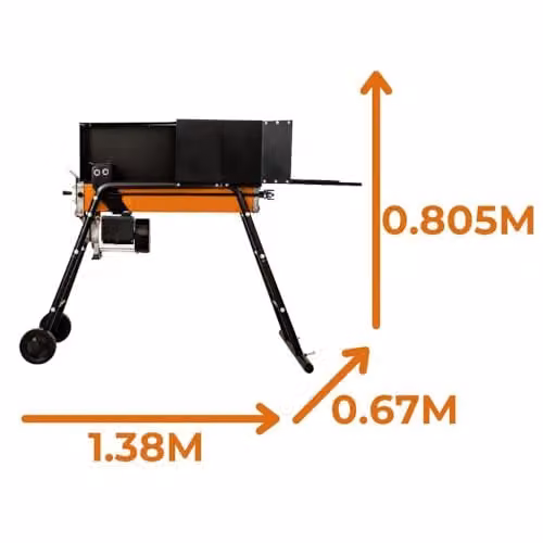 Lazy Tools Lazy-Log 7 Ton Electric Hydraulic Log Splitter in Orange – 4