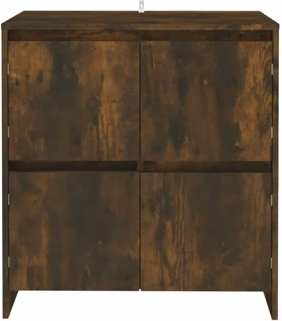Berkfield Home Smoked Oak Sideboard in Brown, W/D/H: 70 x 41 x 75 cm