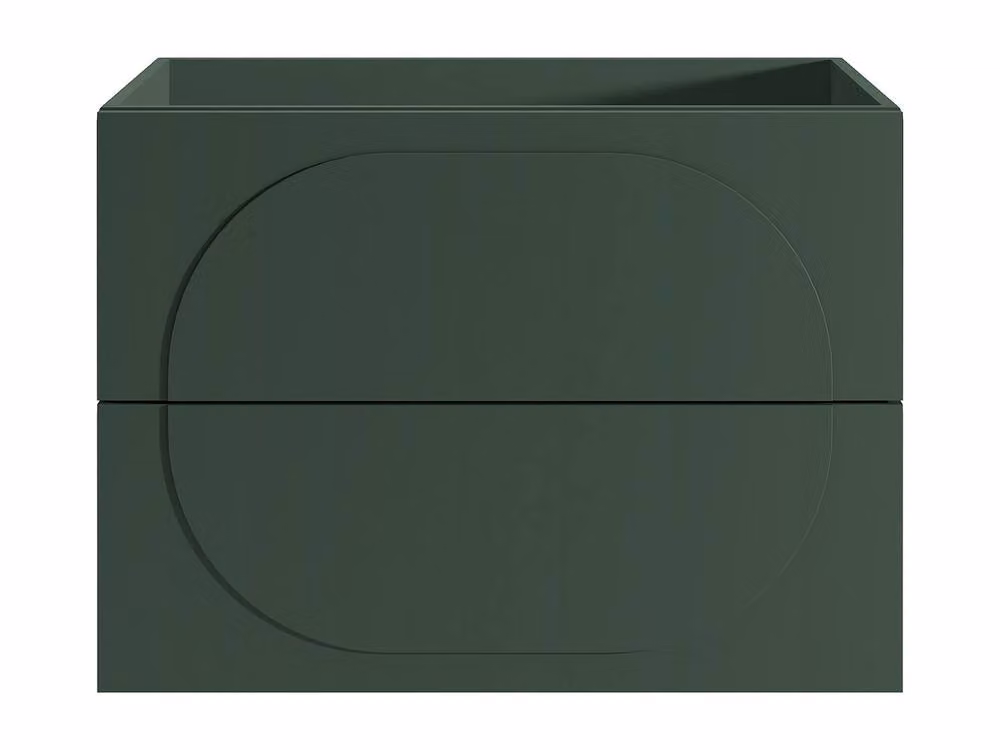 Vente-unique Wall-Hung Vanity Unit in Matt Green, W/D/H: 80 x 46 x 60 cm – 2