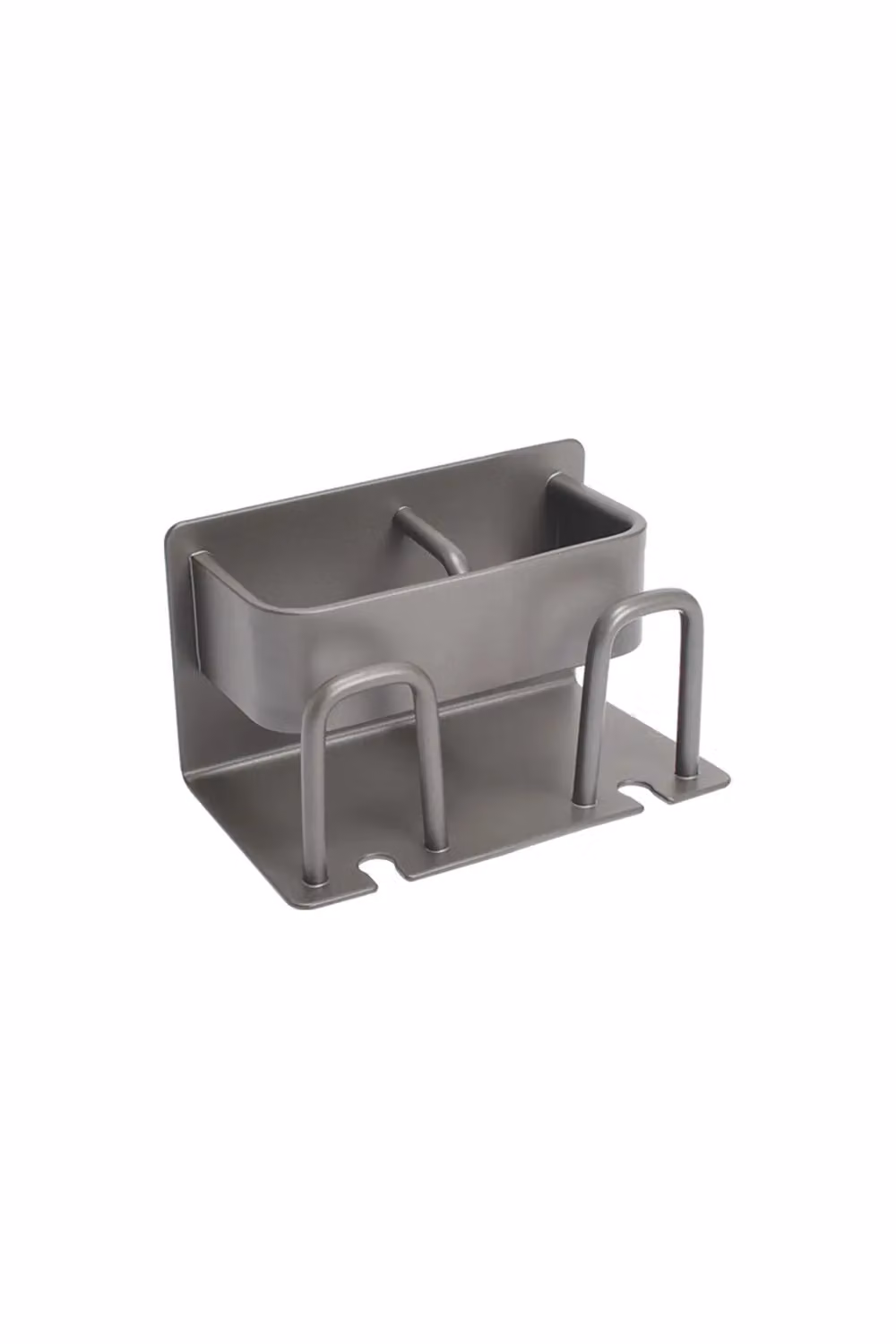 Living and Home Multifunctional Wall Mounted Toothbrush Holder in Grey – 2