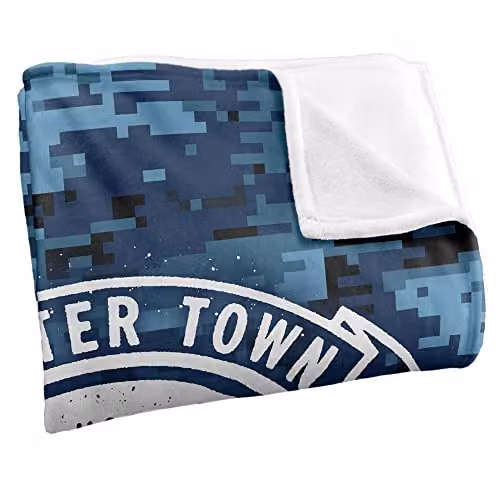 LOGOVISION Top Gun: Maverick Fighter Town USA Super Soft Fleece Throw Blanket, White, W: 152 cm, D: 127 cm – 2