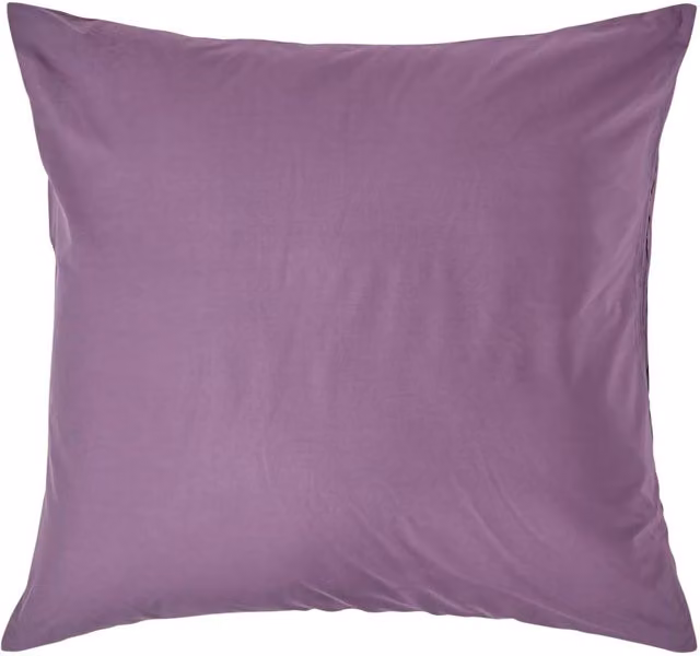 Homescapes 200 Thread Count Egyptian Cotton Percale Housewife Pillowcase, Purple, W: 80 cm