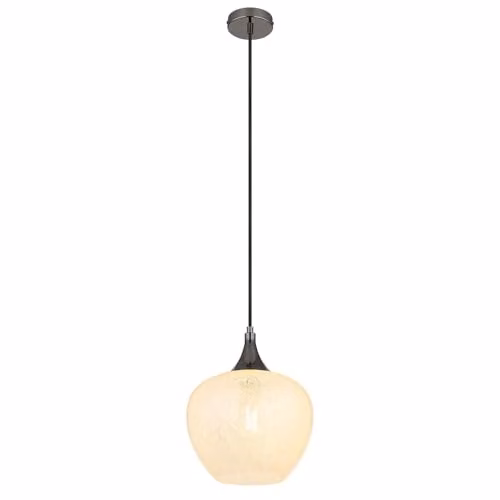 Globo Lighting Modern Suspended Pendant Light with Glass and Acrylic Crystals, Height: 120 cm – 1