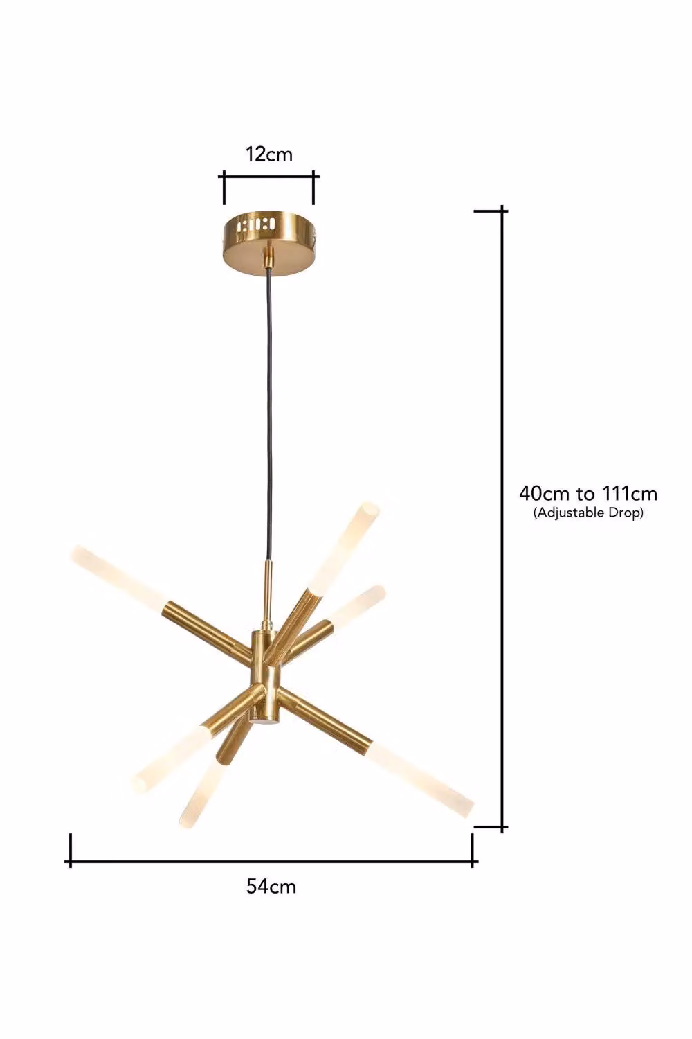 BHS Lighting Maeve Gold Pendant Ceiling Light – 3