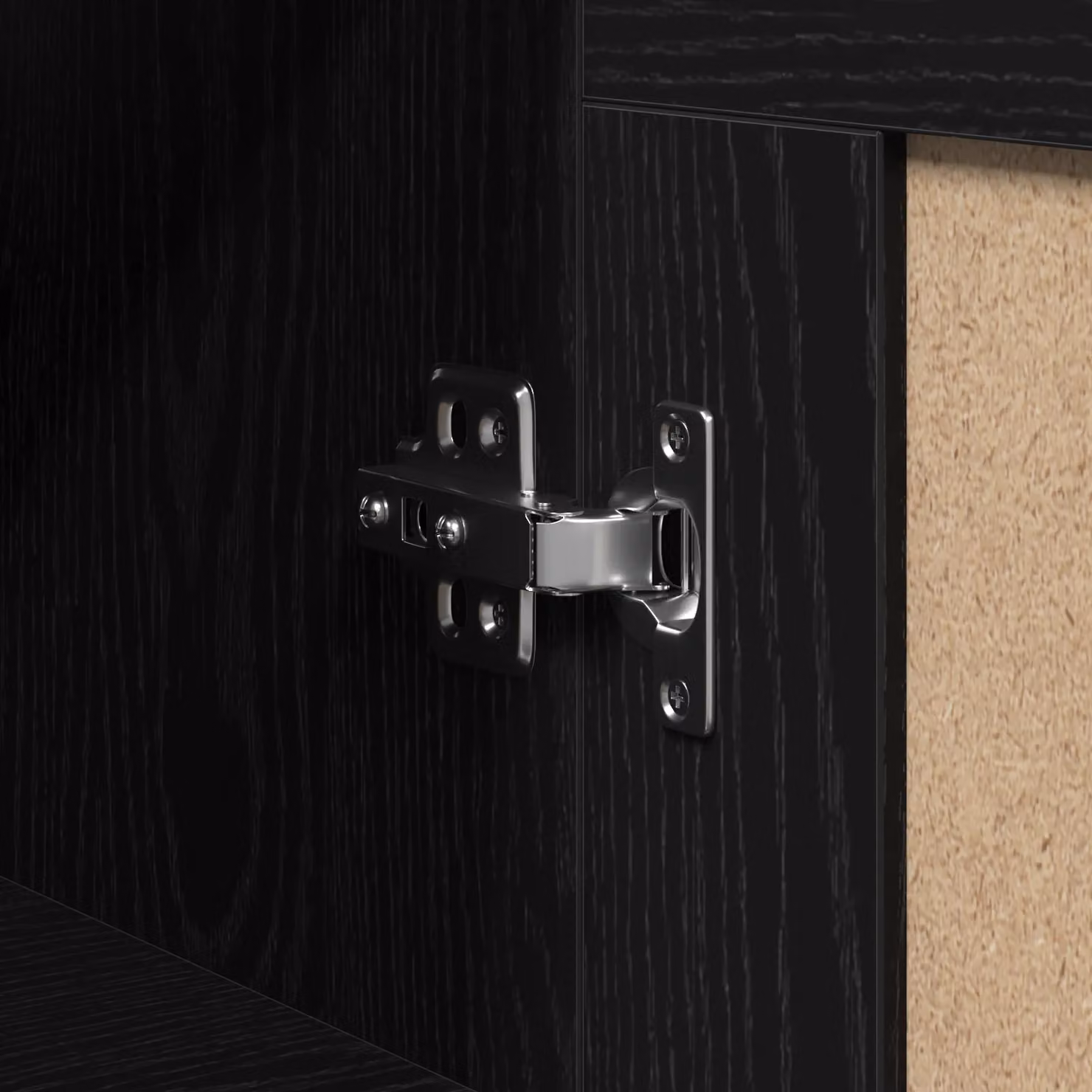 Berkfield Home Set of 2 Wall Mounted Cabinets in Black Oak Engineered Wood – 4