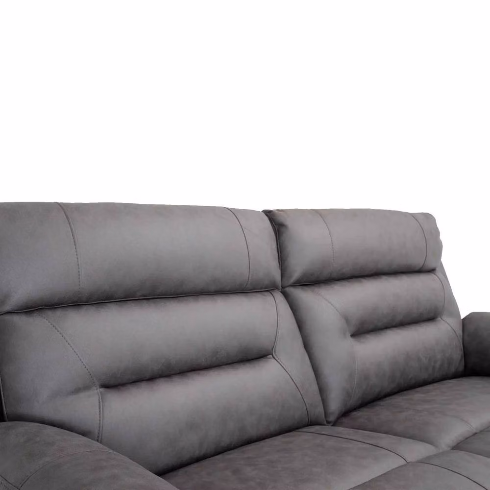 Furnishings For Less UK Lucy Electric Reclining 3 Seater Sofa in Ink Grey with USB Charging – 4