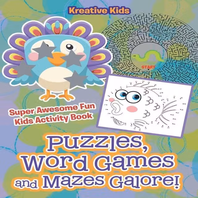 Kreative Kids Multicolour Paper Puzzles, Word Games and Mazes