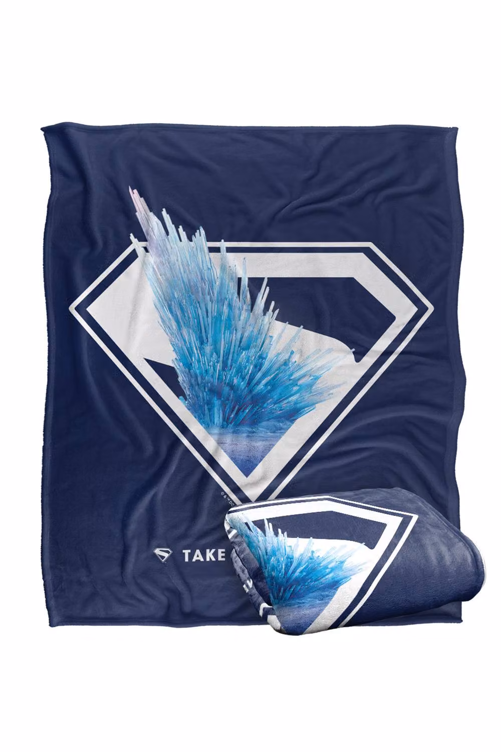 Warner Bros. Superman 2025 Movie Fortress Of Solitude Shield Super Soft Fleece Throw Blanket, Multicolour, W: 91.44 cm, L: 147 cm – 7