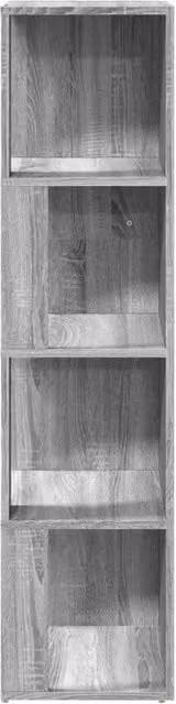 Berkfield Home Classic Corner Cabinet in Grey, W/D/H: 33 x 33 x 132 cm – 1