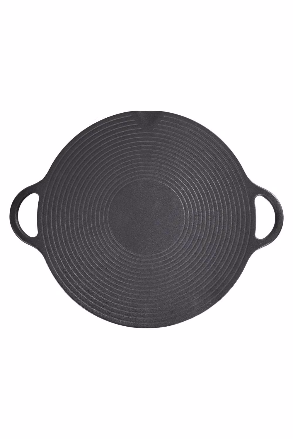 Garden Sanctuary Pre-Seasoned Round Cast Iron Grill Pan with Pouring Spout, Black, W/D/H: 48 x 40 x 40 cm – 5