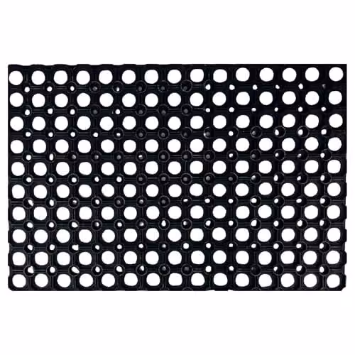 Ark Mat Heavy Duty Black Rubber Door Mat, W/D/H: 60 x 40 x 1.2 cm
