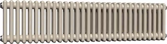 Lux Heat Horizontal Column Radiator in Moon Dust, 2 Column, W: 137 cm, H: 30 cm