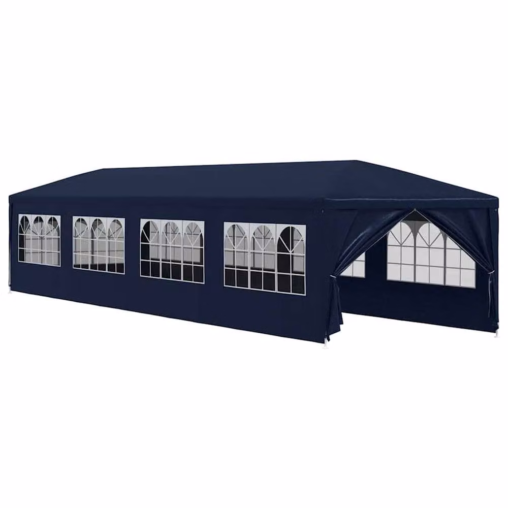 Berkfield Home Decorative Garden Marquee in Blue, W/D/H: 12 x 3 x 2.55 m – 3