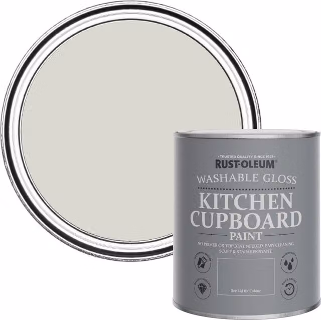 Rust-Oleum Gloss Kitchen Cupboard Paint, Brown, 0.75 l