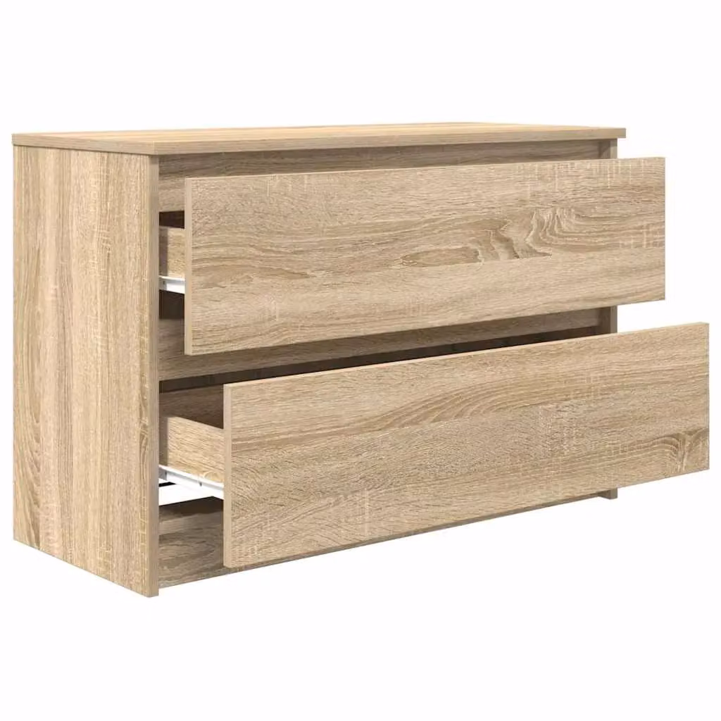 Berkfield Home Modern TV Cabinet in Sonoma Oak Brown, W/D/H: 80 x 35 x 54 cm – 2