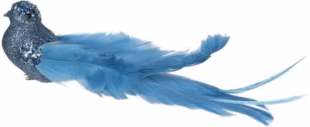 KDMD Blue Glitter Bird Figures, 4 Pack, Height: 23 cm