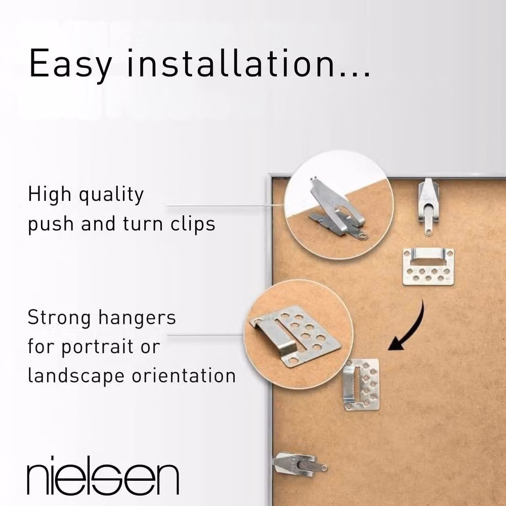 Nielsen Design C2 Aluminium Picture Frame, Black, A4, 21 x 29.7 cm – 2