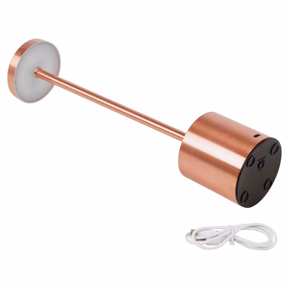 EONLION Copper LED Cordless Table Lamp with Touch Dimming and Warm White Light – 2