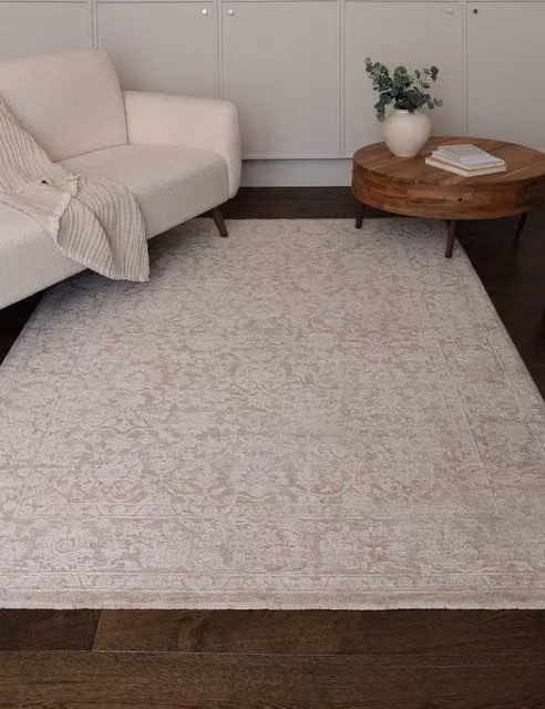 Asiatic Laurent Oriental Classic Rug in Beige with Fringes