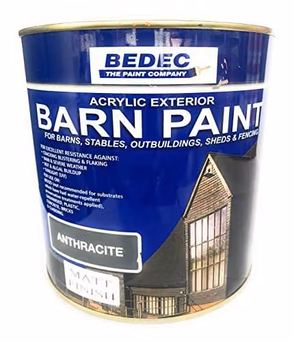 Bedec Barn Paint Matt Anthracite 2.5 ltr