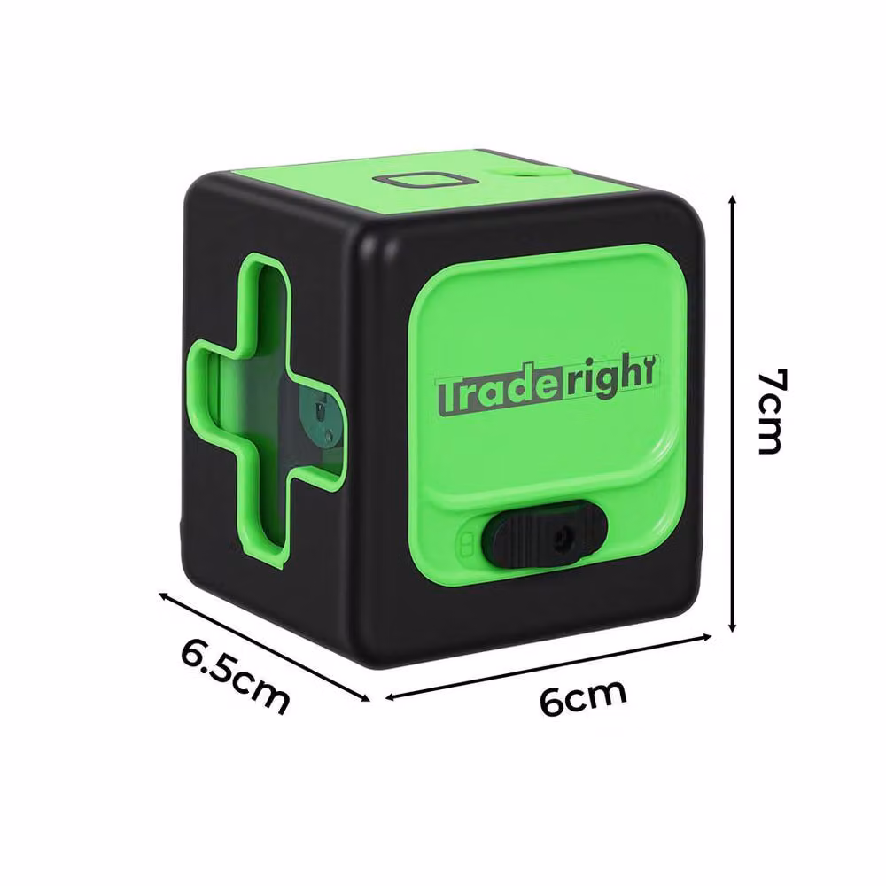 Traderight 360 Degree Green Laser Level Self Leveling IP54 Water Resistant Tool in Black – 4