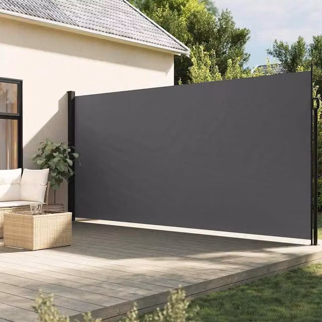 Berkfield Home Retractable Side Awning in Anthracite, W/H: 500 x 220 cm – 1