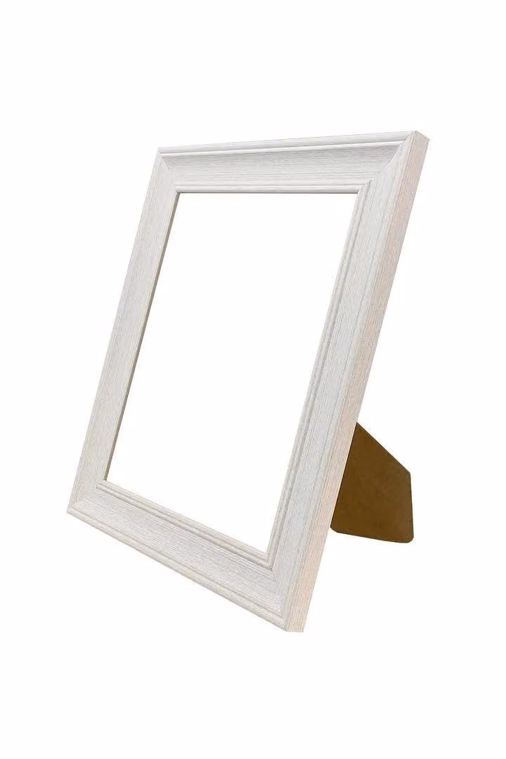 Frames & Mirrors 4U Scandi Black and Crackle Gold Rectangular Single Photo Frame in Off-White, W: 76.2 cm x H: 76.2 cm