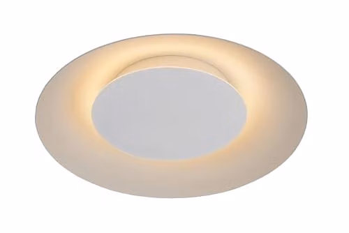 Lucide Foskal Modern LED Flush Ceiling Light, White, Diameter: 34.5 cm – 1