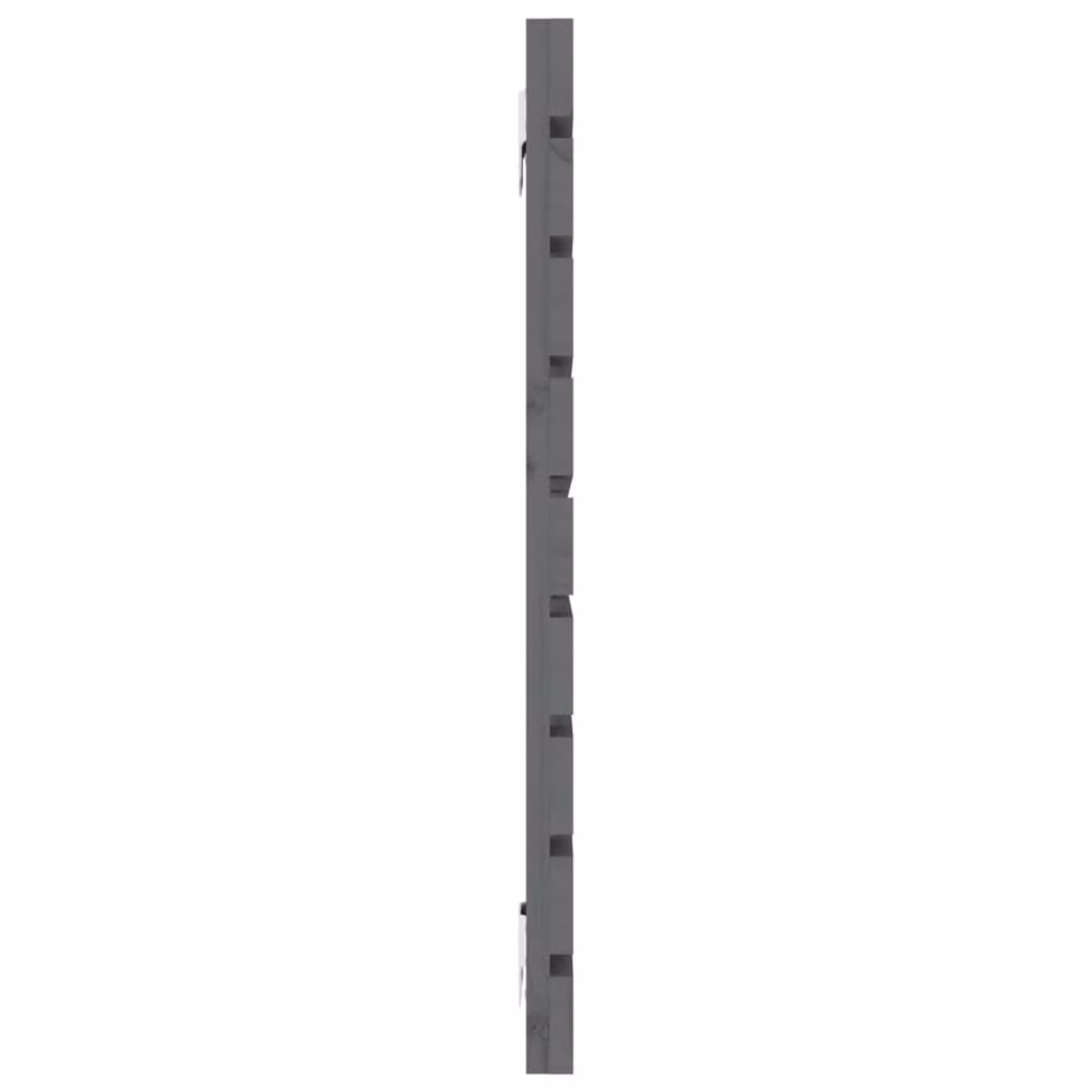 Berkfield Home Grey Solid Wood Pine Wall Headboard W/D/H: 126 x 3 x 63 cm – 3