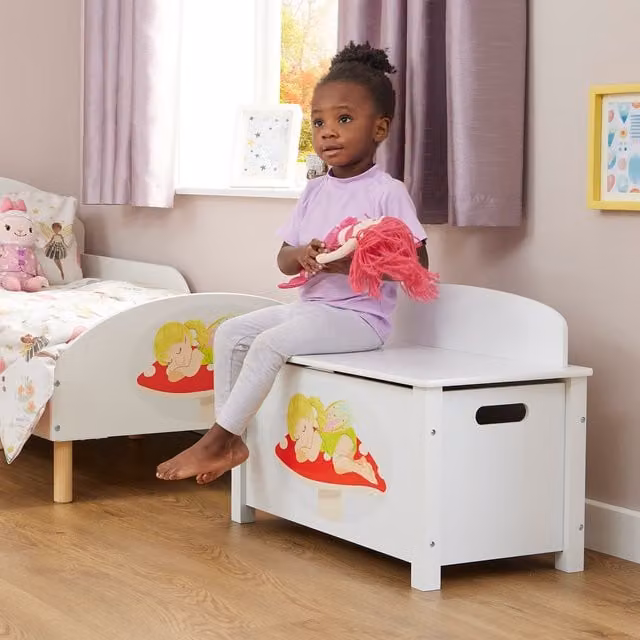 Liberty House Toys Kids Toy Box in White