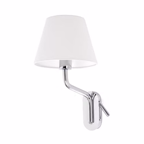 Netlighting Eterna Reading Wall Light in Chrome with E27 Bulb Socket – 1