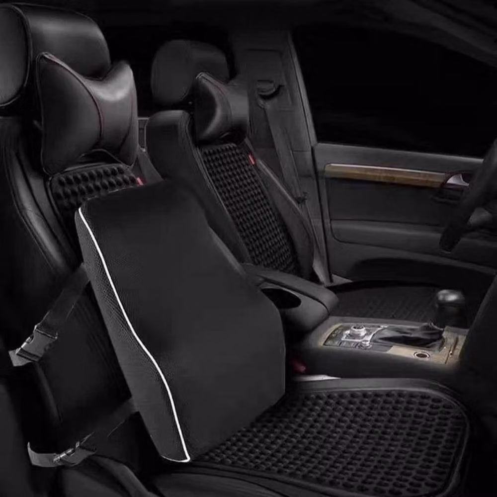 KORVIXA Orthopedic Memory Foam Seat and Back Cushion in Black, W/D/H: 190 x 100 cm – 5