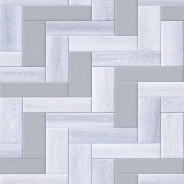 Sirius Grey Herringbone Wood Effect Sheet Vinyl, 2.6mm Thickness, W: 200 cm, L: 700 cm