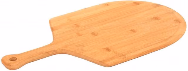 Oypla Bamboo Wooden Pizza Spatula Paddle, Brown